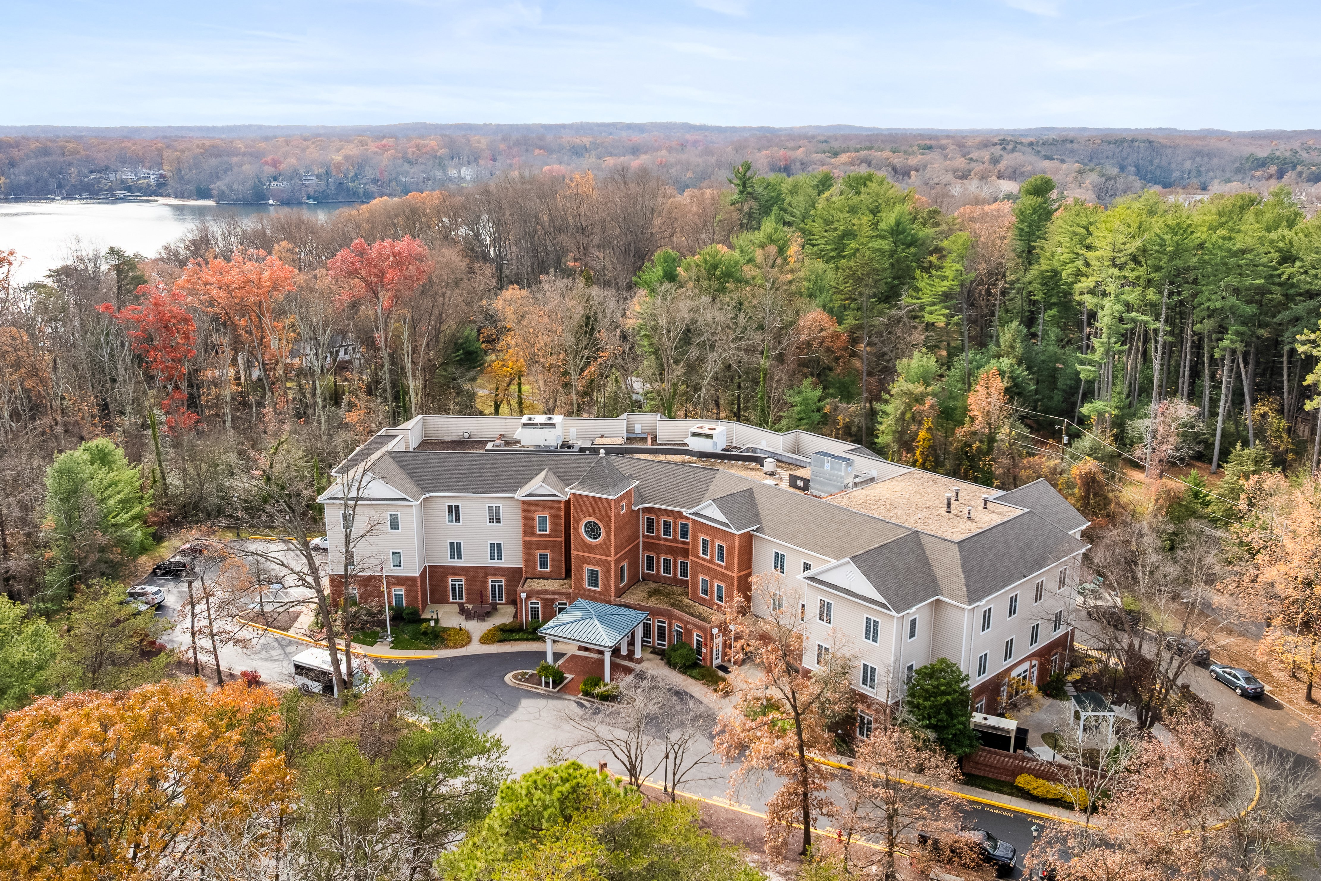 Aerial view of HeartLands Assisted Living at Severna Park