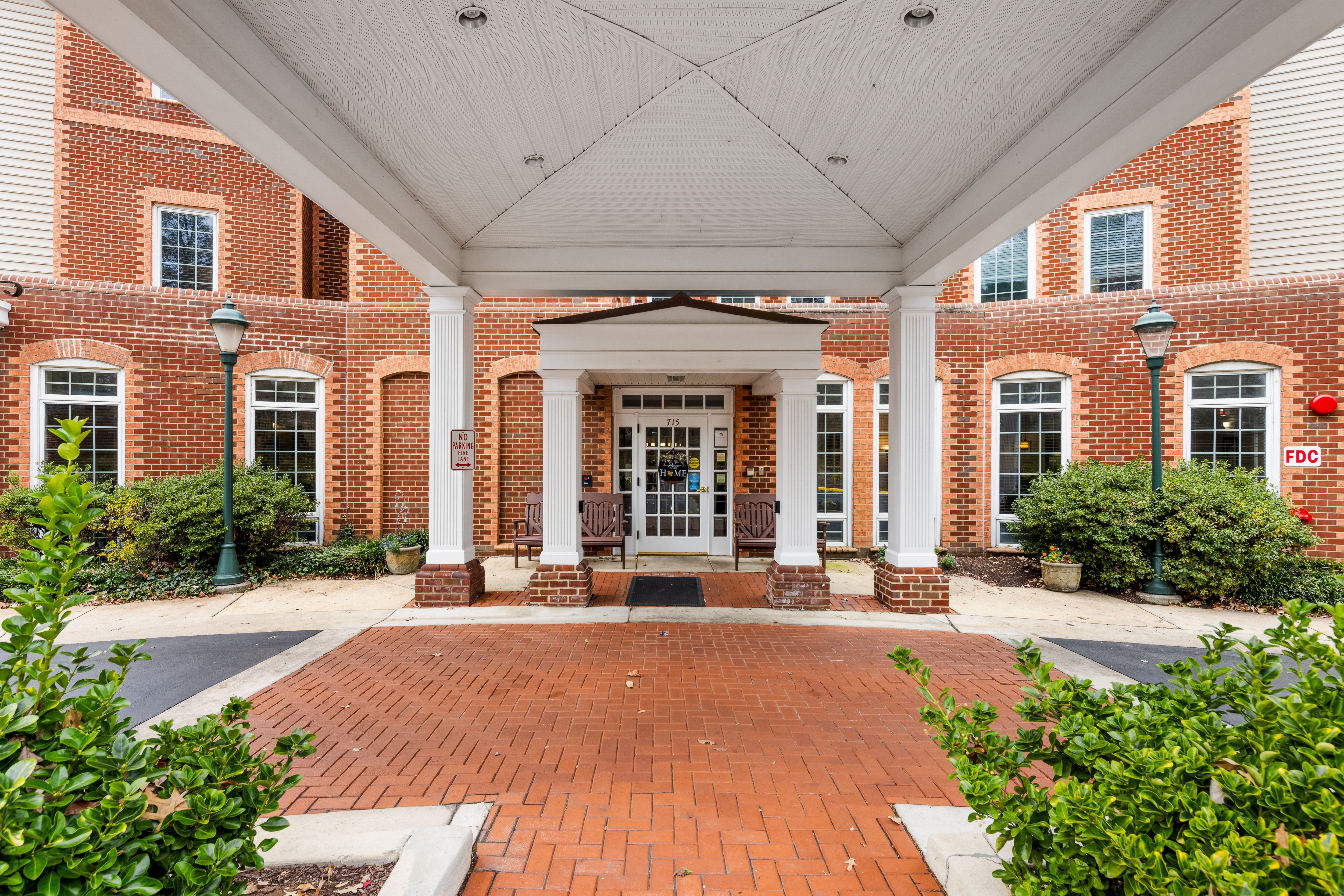 HeartLands Assisted Living at Severna Park front entrance exterior