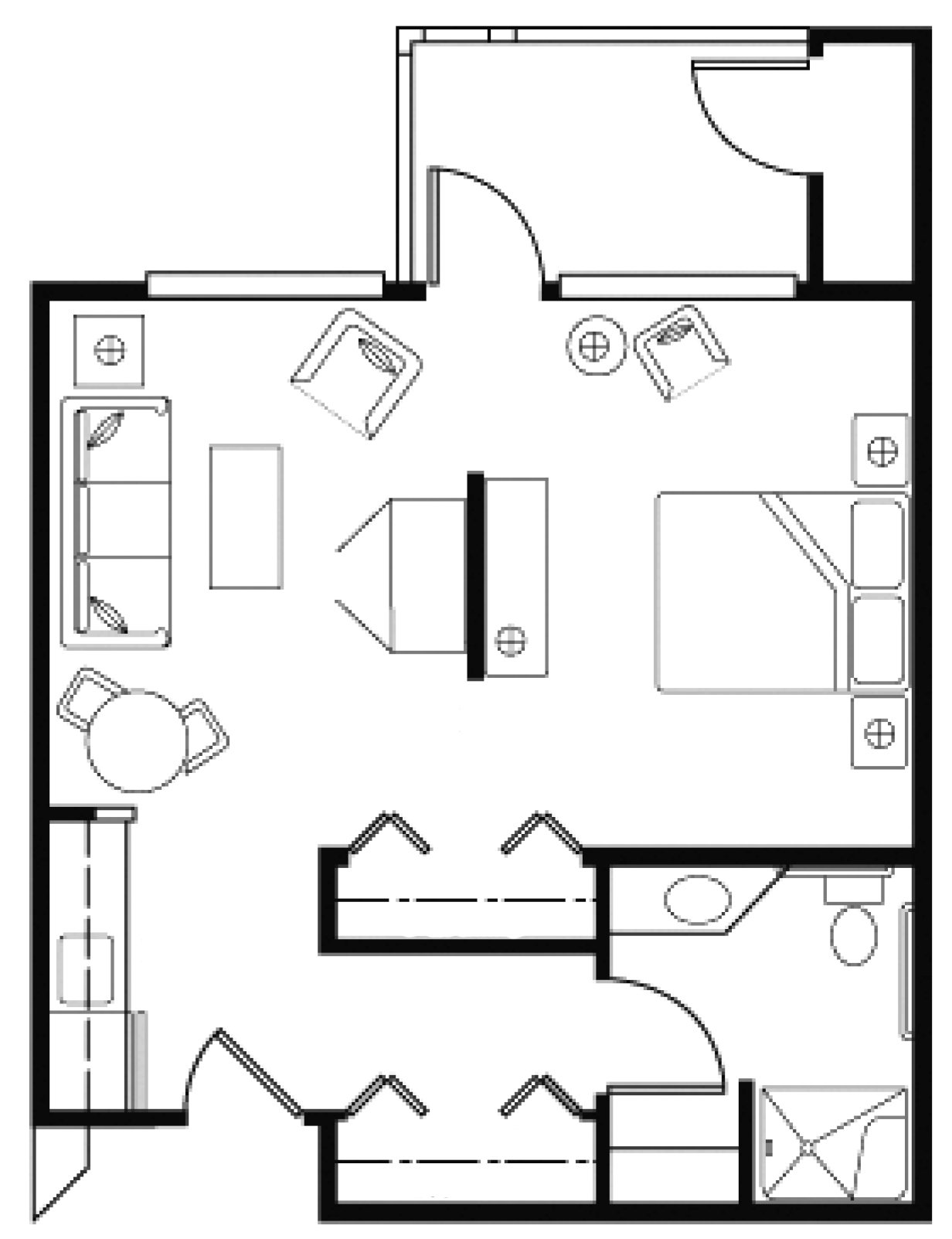 Oak floor plan