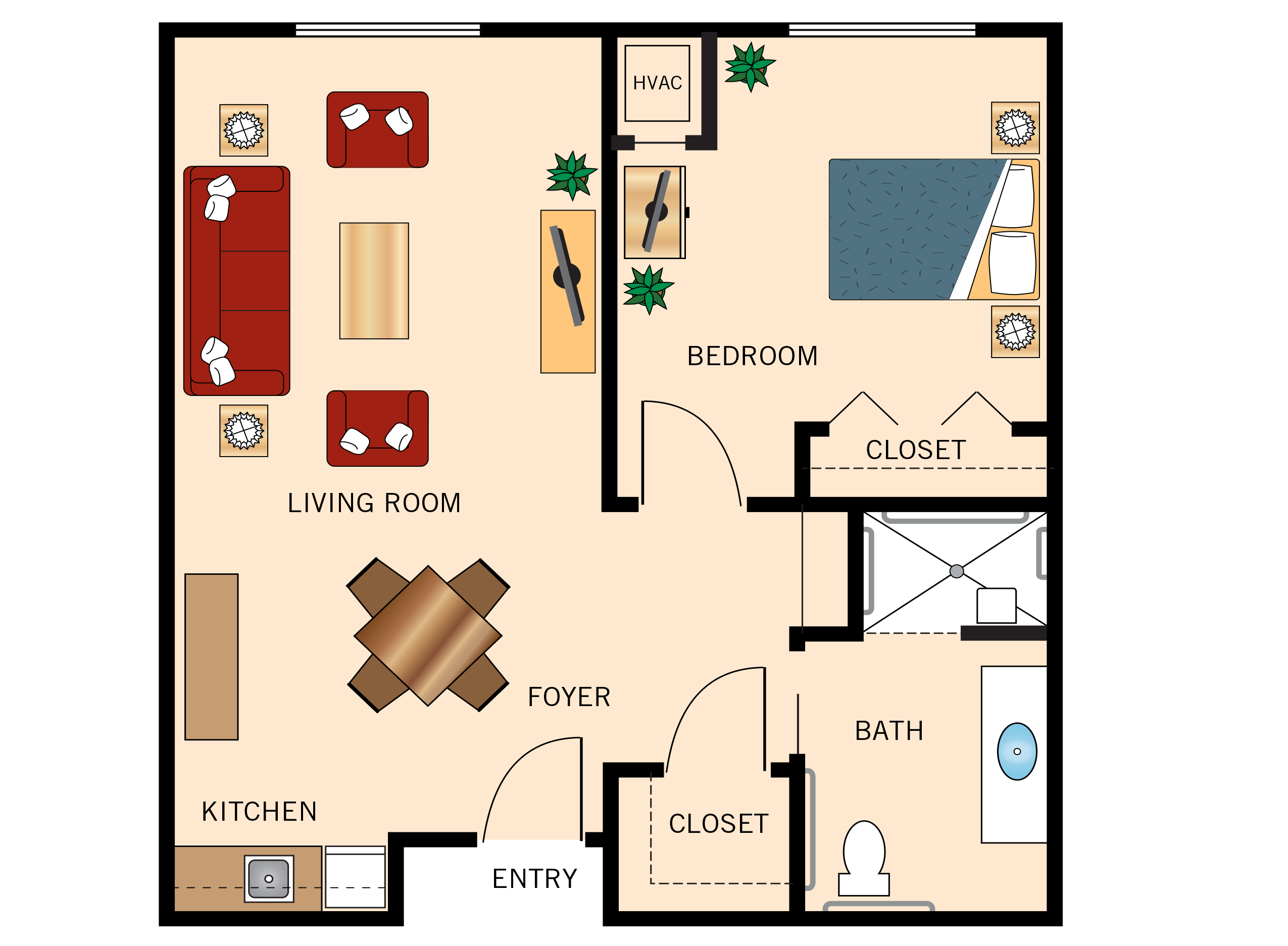 The Green Heron floor plan