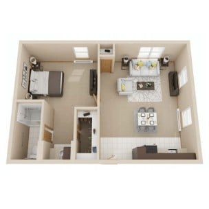 Oak (Memory Care) floor plan