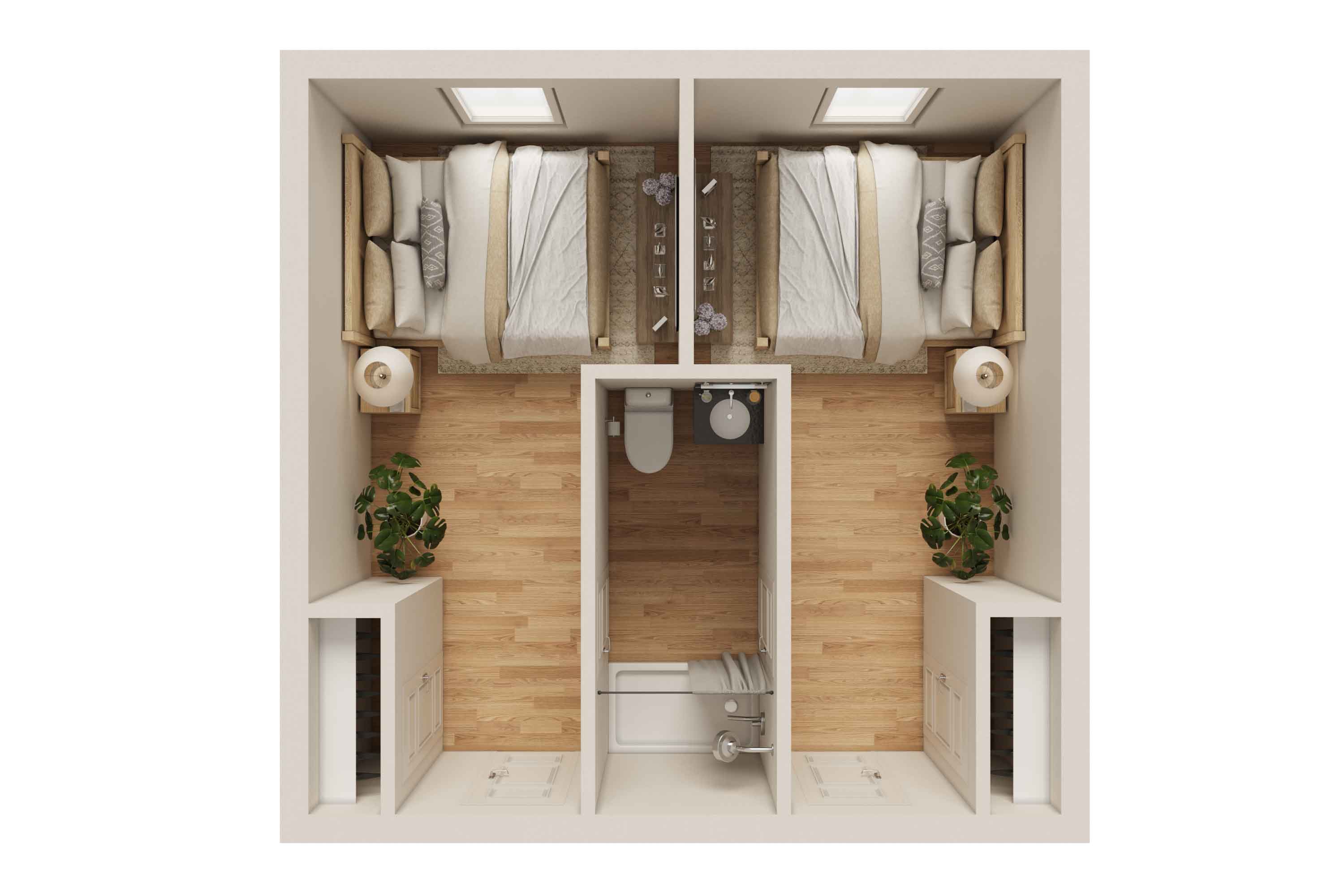 Oak floor plan